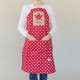 Personalised Red Star Apron
